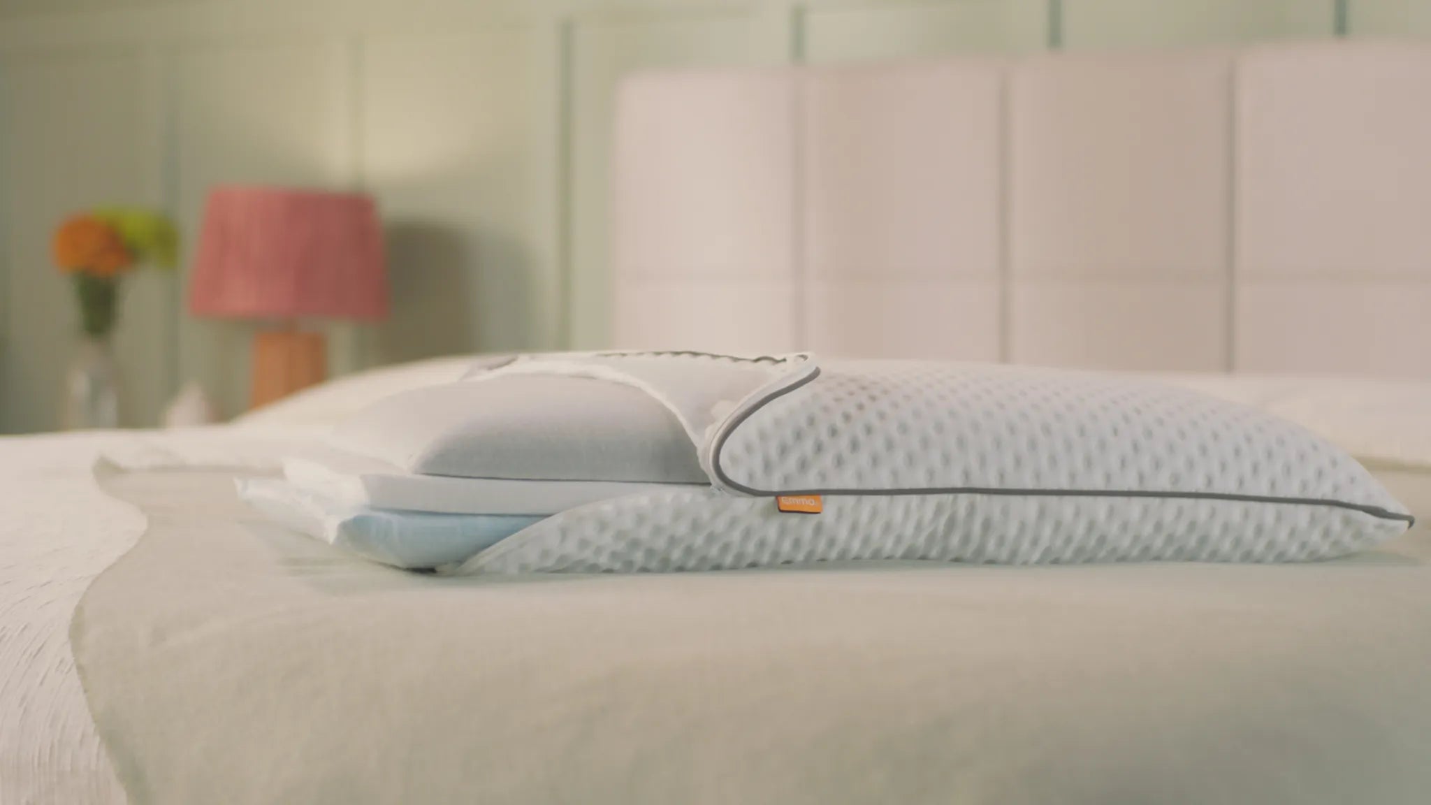 Emma Diamond Kussen  70x40 cm Verstelbare hoogte en ligcomfort Koelt en reguleert temperatuur